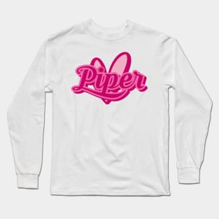 Loving Piper heart pink Long Sleeve T-Shirt